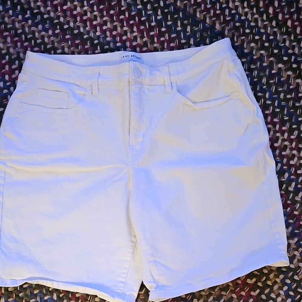 White Denim Shorts